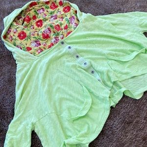 Free People Cropped Hoodie; Size M